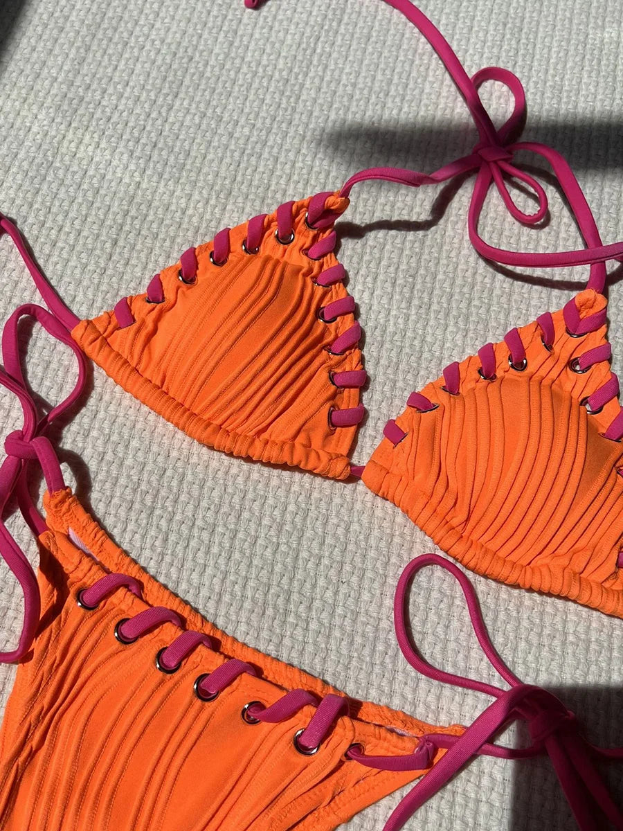 ביקיני קרם שזור – סול מארה ☀️🤍